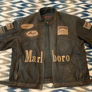 Marlboro Vintage Racing Leather Jacket 